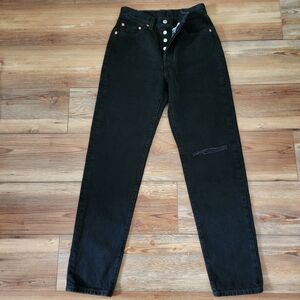 Levi's 501 81 Jeans Womens 26 X 31 Black